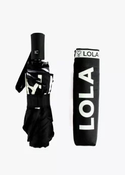 Online Paraguas pequeño automático logo | Complementos | Lola Casademunt Paraguas