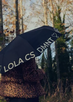 Online Paraguas pequeño automático logo | Complementos | Lola Casademunt Paraguas