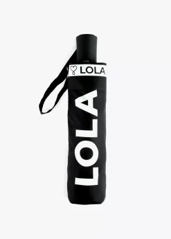 Online Paraguas pequeño automático logo | Complementos | Lola Casademunt Paraguas