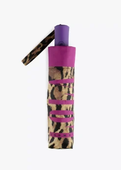 Outlet Paraguas pequeño automático animal print | Lola Casademunt Animal Print|Paraguas