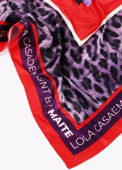 Clearance Pañuelo animal leopardo lilas Accesorios