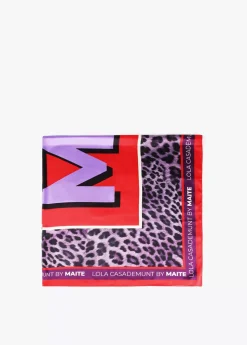 Clearance Pañuelo animal leopardo lilas Accesorios