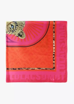 Hot Pañuelo leopardo y flores Animal Print|Bufandas Y Pañuelos