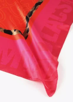 Hot Pañuelo leopardo y flores Animal Print|Bufandas Y Pañuelos