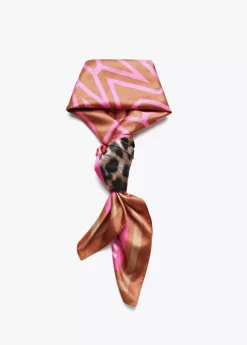 Outlet Pañuelo satinado estampado Animal Print|Bufandas Y Pañuelos