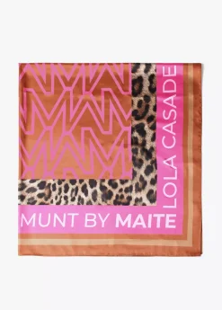 Outlet Pañuelo satinado estampado Animal Print|Bufandas Y Pañuelos