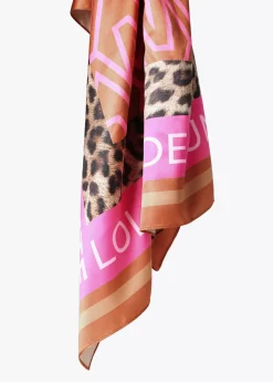 Outlet Pañuelo satinado estampado Animal Print|Bufandas Y Pañuelos