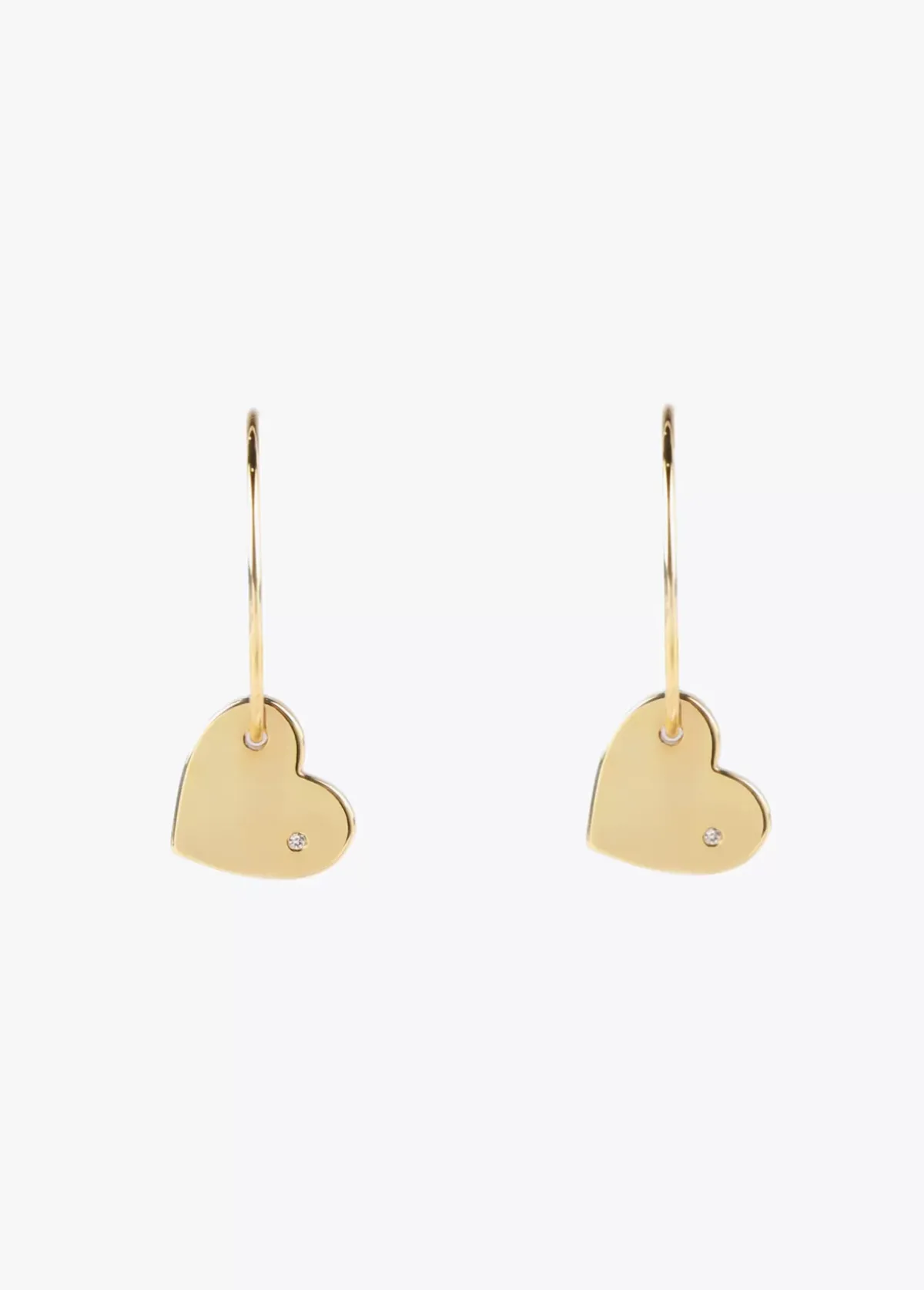 Outlet Pendientes aro con corazón Pendientes