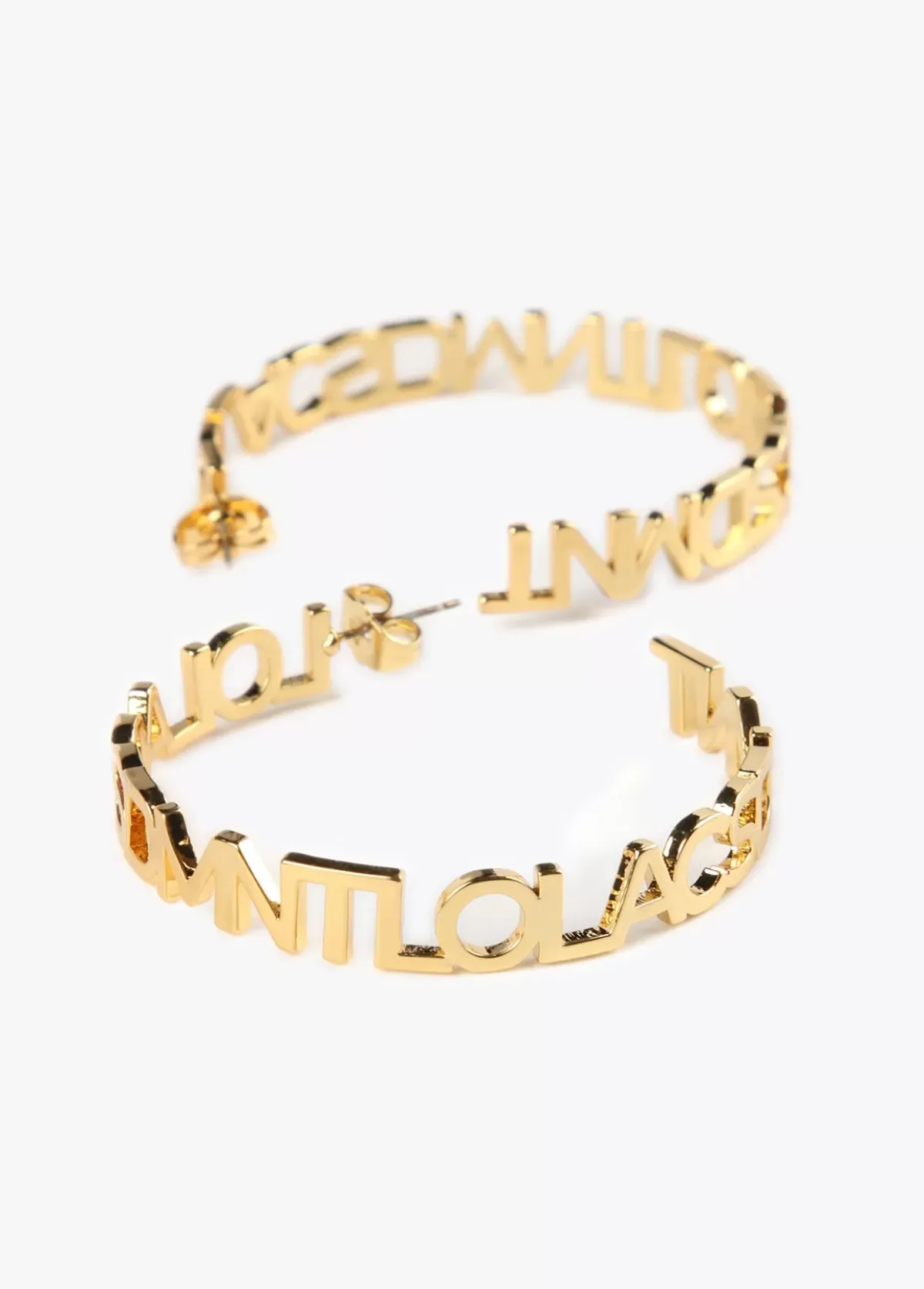 Online Pendientes aro logotipado Pendientes