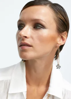 Pendientes aro y charms Pendientes