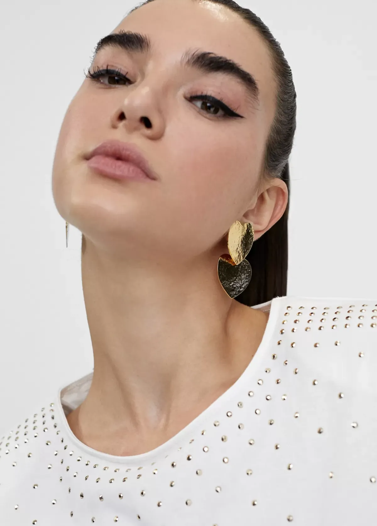 Hot Pendientes con corazones Bisuteria