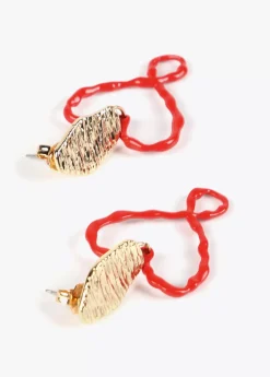 Sale Pendientes corazón lacado Bisuteria