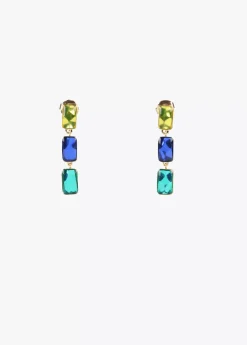 Clearance Pendientes cristales de colores Bisuteria