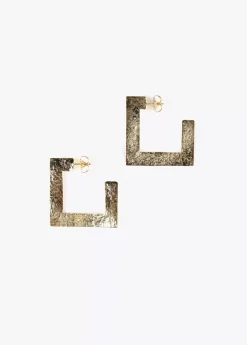 Sale Pendientes s de aros cuadrados Bisuteria