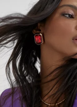 New Pendientes octogonales Bisuteria