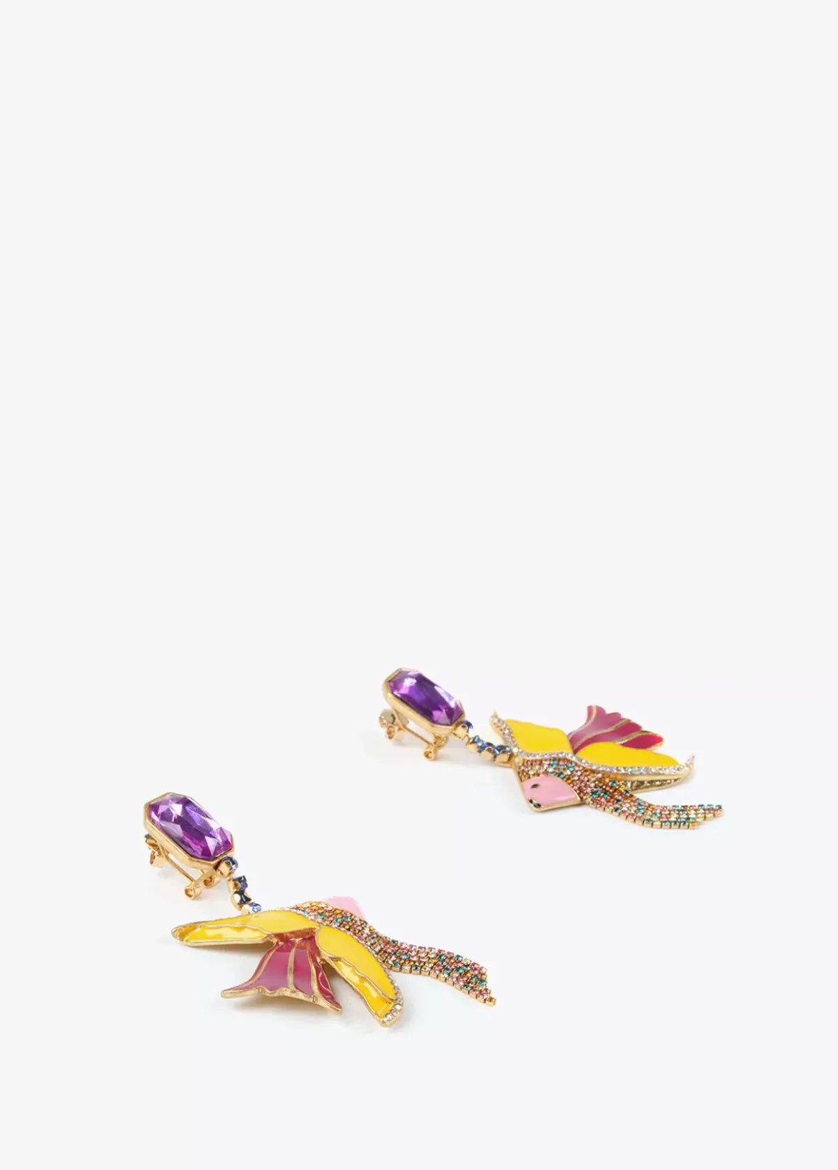 Pendientes pez de colores Bisuteria