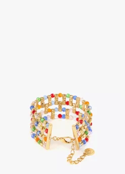 Pulsera cristales multicolor Bisuteria