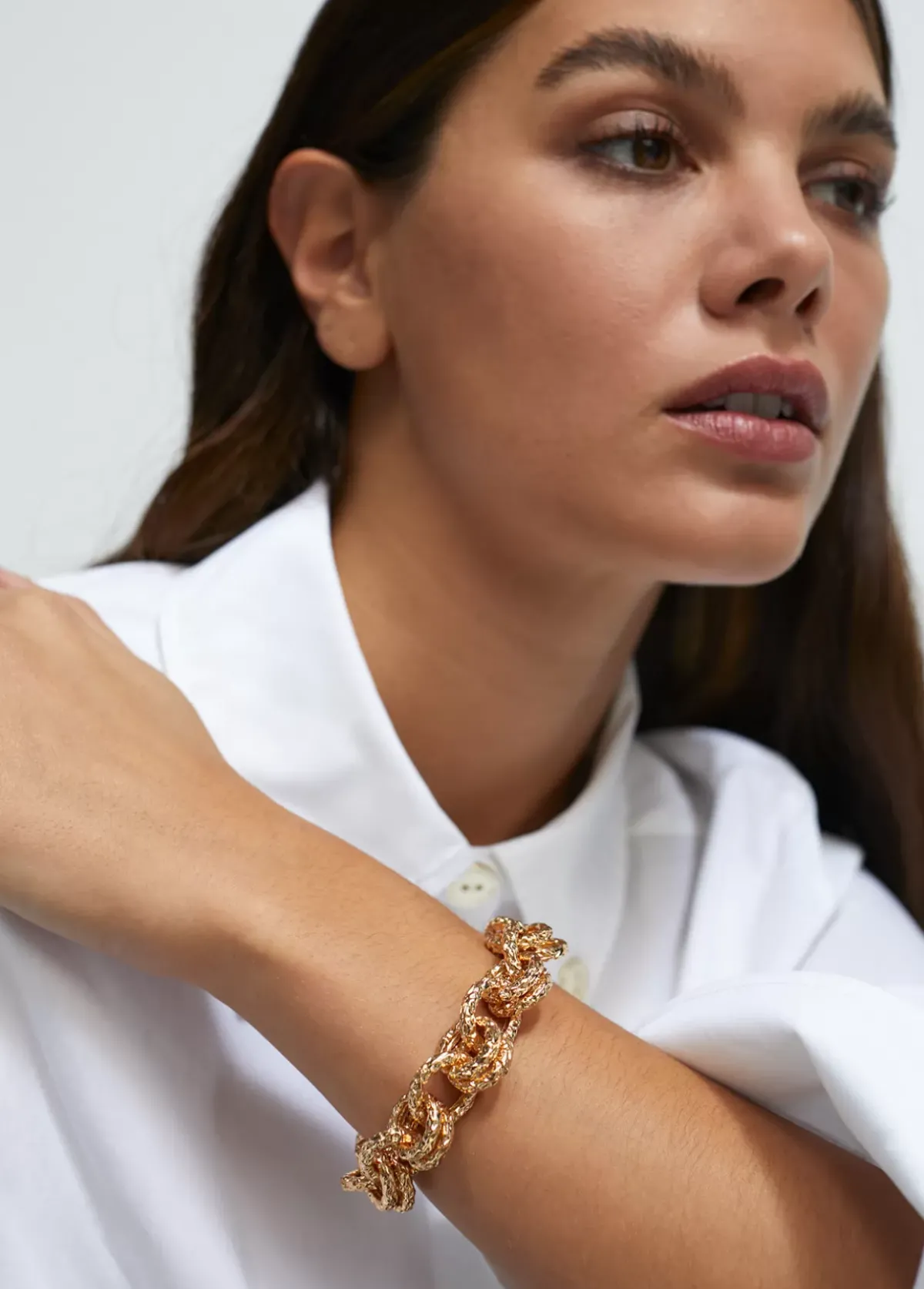 Hot Pulsera de cadena dorada Pulseras