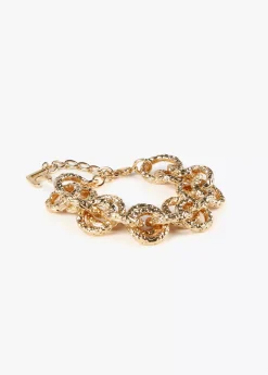 Hot Pulsera de cadena dorada Pulseras