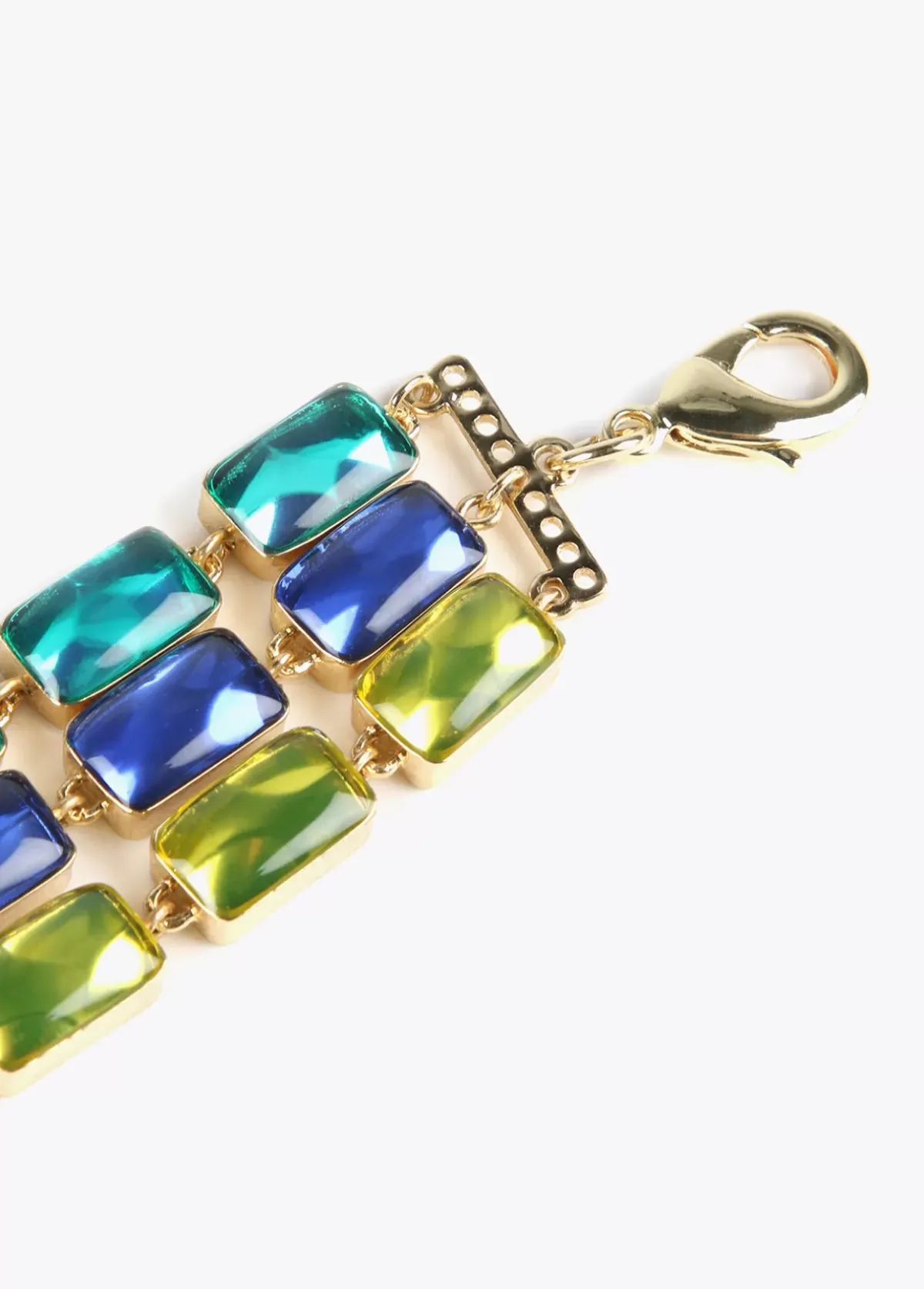 New Pulsera de cristales multicolor Bisuteria