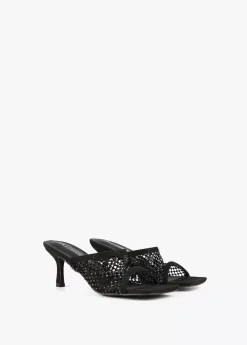 Online Sandalia de tacón  y malla de strass Calzado