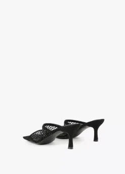Online Sandalia de tacón  y malla de strass Calzado