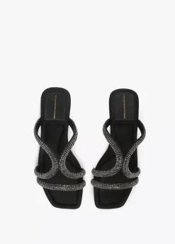 Discount Sandalia plana con pedreria Calzado