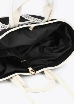 Outlet Shopper Canvas con asas logotipadas Bolsos