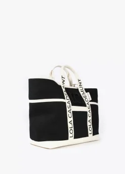 Outlet Shopper Canvas con asas logotipadas Bolsos