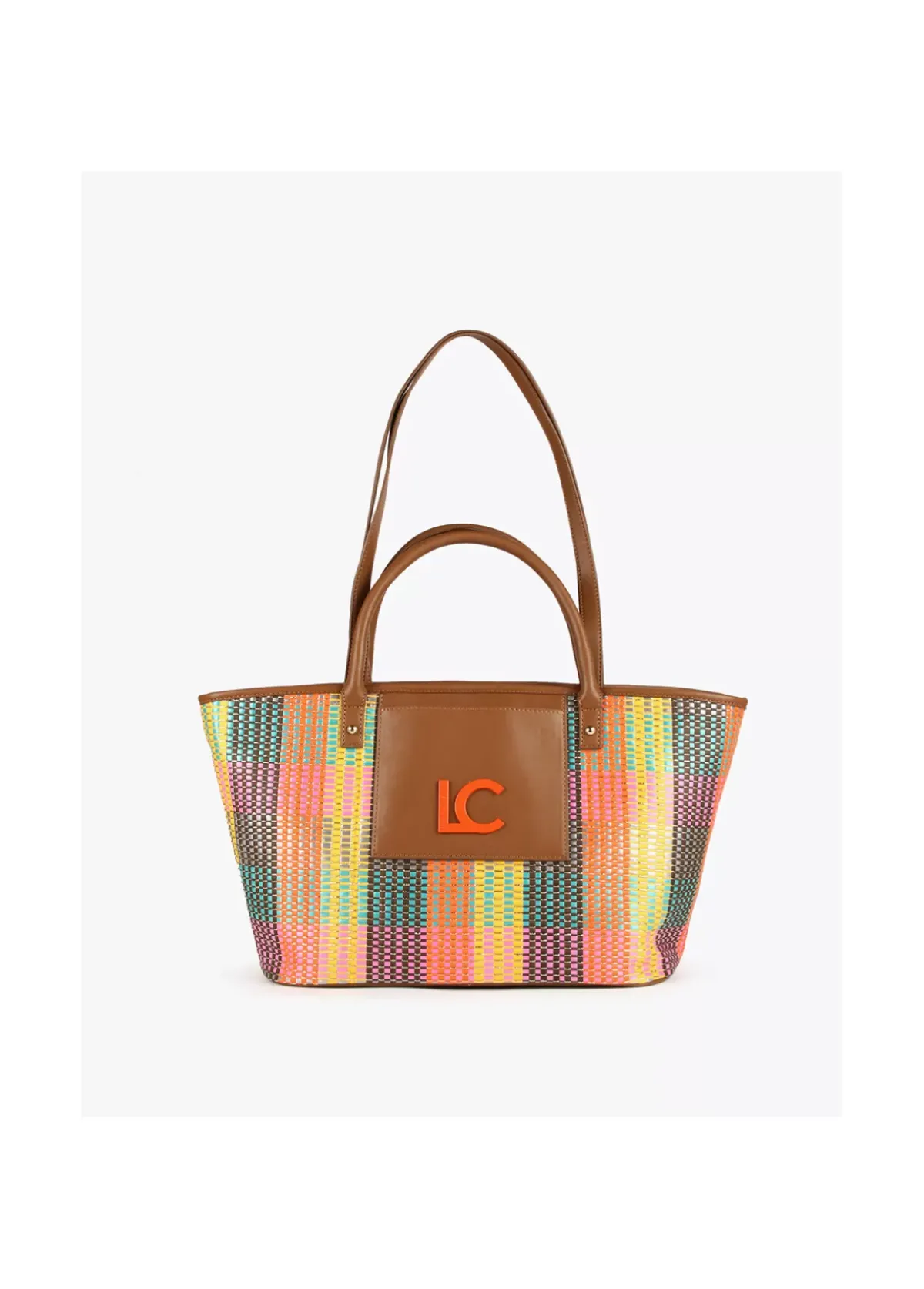 Shopper doble asa multicolor Bolsos