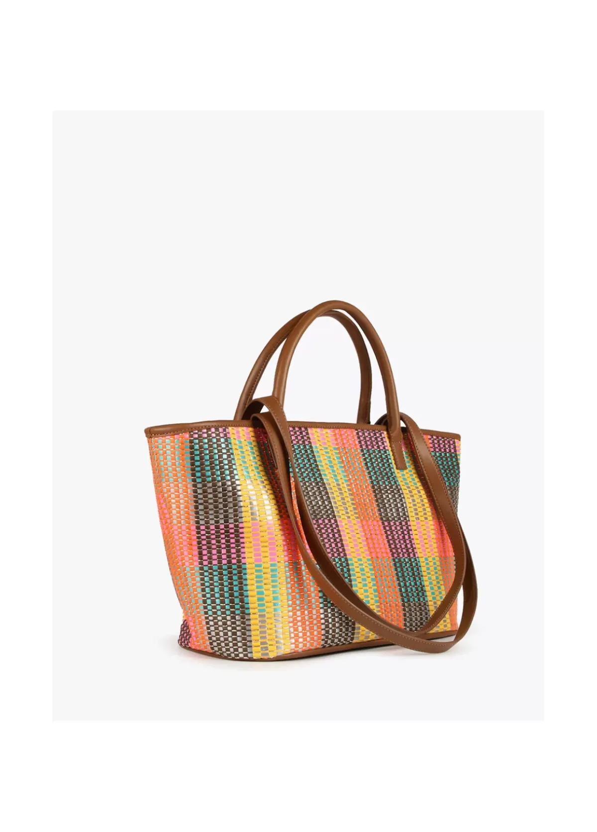 Shopper doble asa multicolor Bolsos