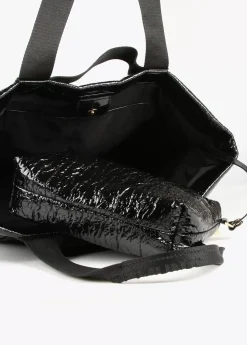 Outlet Shopper efecto charol Bolsos Shopper|Bolsos De Hombro