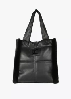 Shopper efecto piel y pelo Bolsos Shopper|Bolsos De Hombro