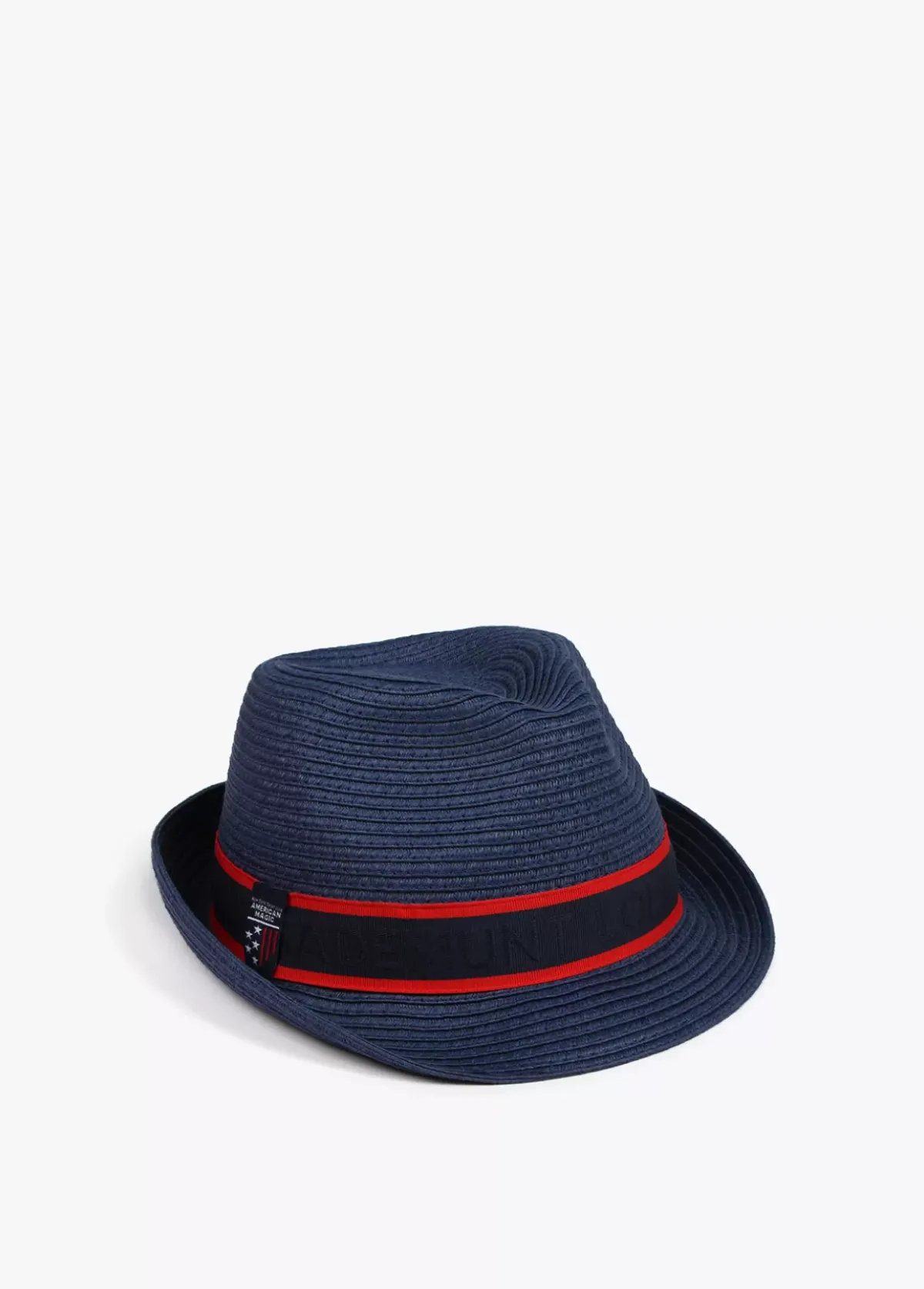 New Sombrero de paja azul y cinta logotipada  - Lola Casademunt Gorros Sombreros Y Guantes