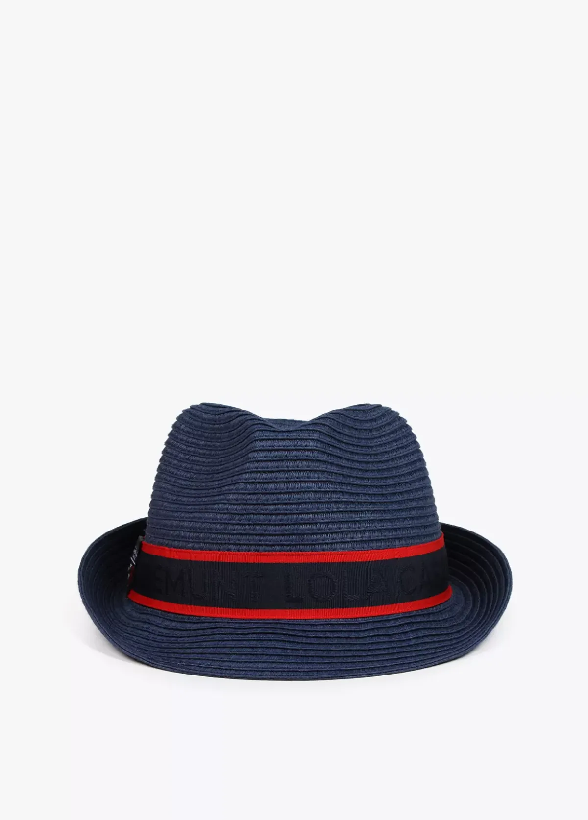 New Sombrero de paja azul y cinta logotipada  - Lola Casademunt Gorros Sombreros Y Guantes