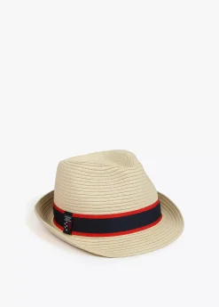 Online Sombrero de paja con cinta logotipada - Lola Casademunt Gorros Sombreros Y Guantes