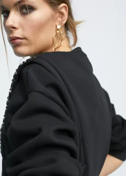 Discount Sudadera con pedrería Sudaderas