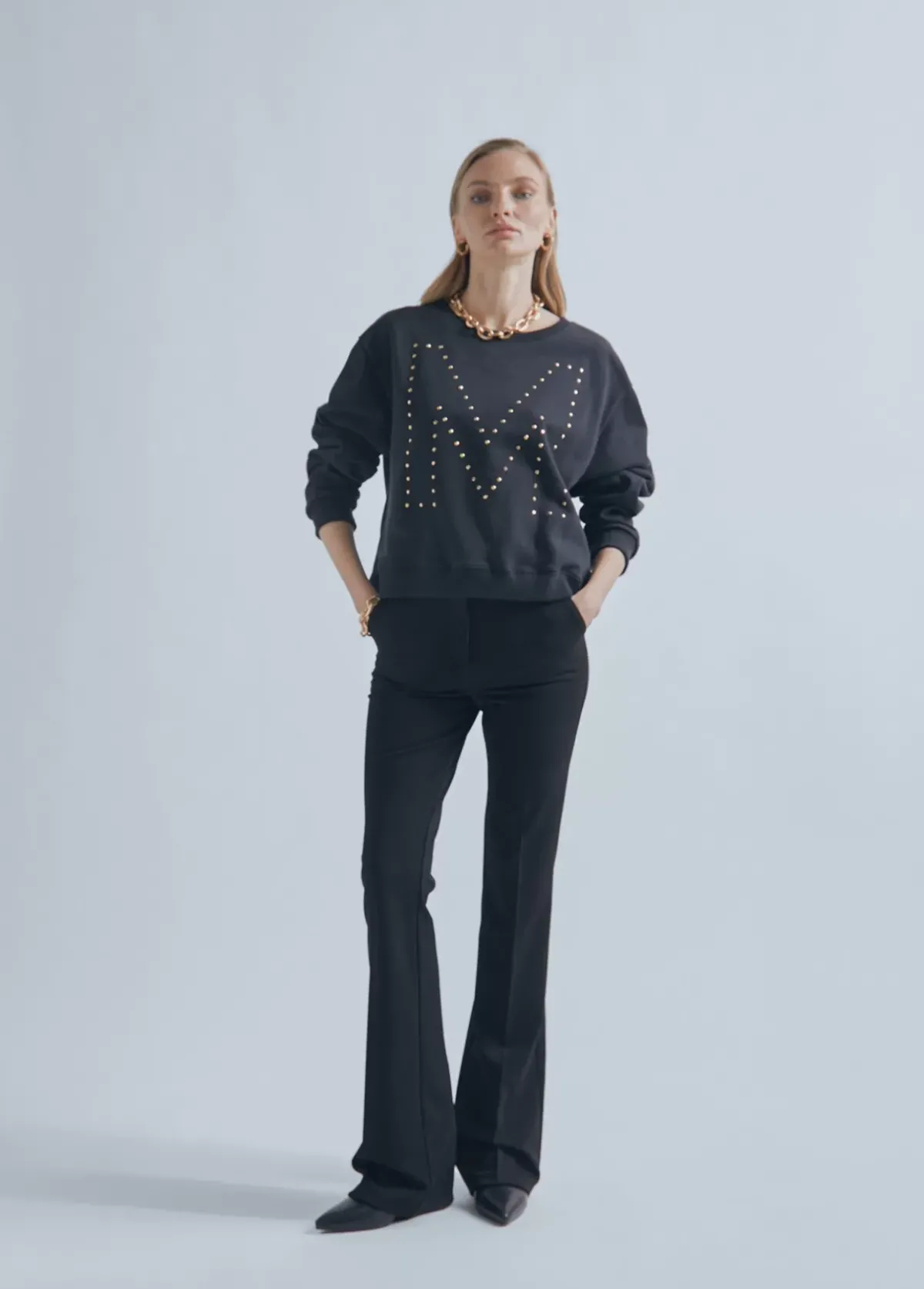 Sudadera M detalle strass | Ropa | Lola Casademunt Sudaderas