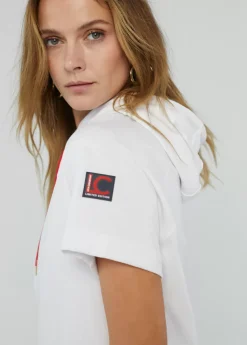 Best Sudadera manga corta blanca de algodón - Lola Casademunt Sudaderas