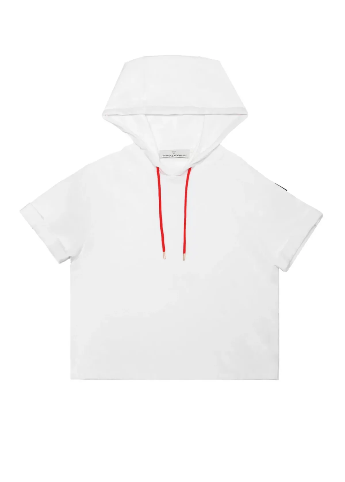 Best Sudadera manga corta blanca de algodón - Lola Casademunt Sudaderas