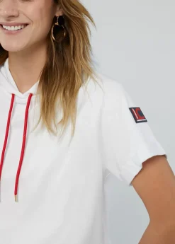 Best Sudadera manga corta blanca de algodón - Lola Casademunt Sudaderas