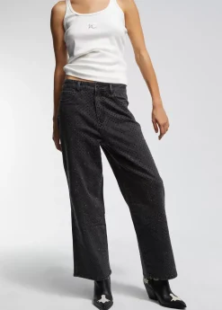 Hot Tejano detalle strass Pantalones