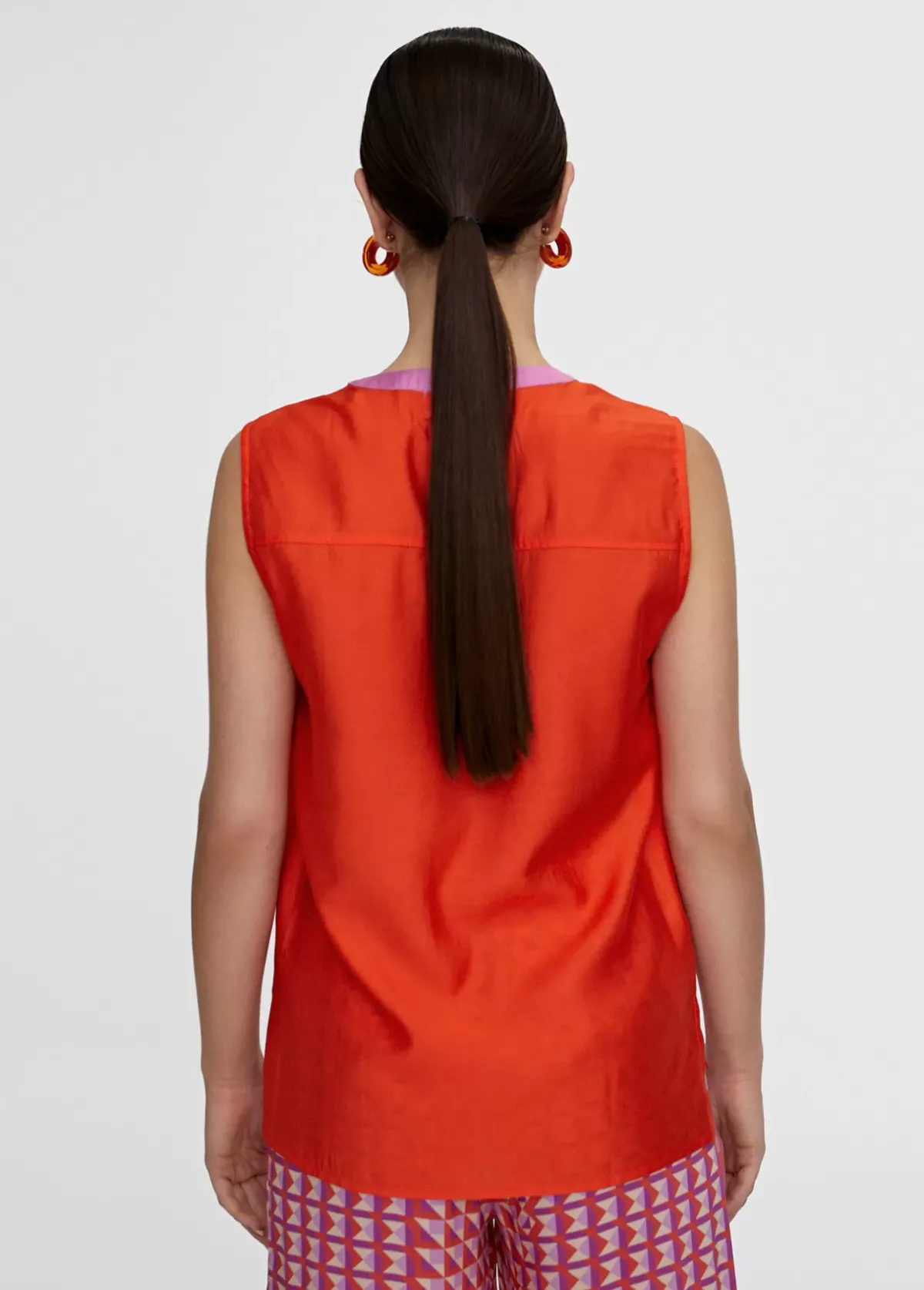 New Top bicolor con aberturas Camisas Y Blusas|Camisetas Y Tops