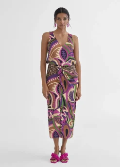 Best Top estampado multicolor Camisetas Y Tops