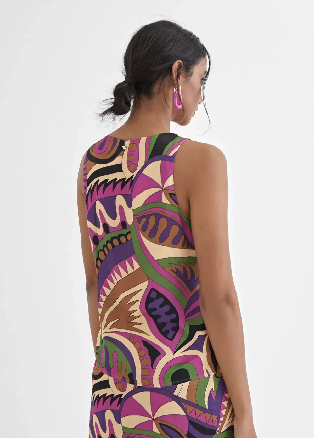 Best Top estampado multicolor Camisetas Y Tops