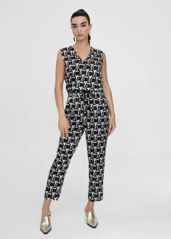 Hot Top fluido monograma Camisetas Y Tops