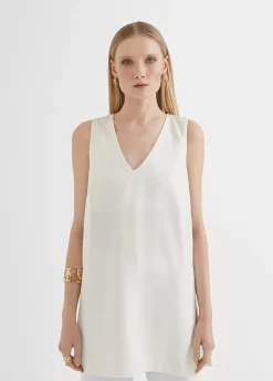 Discount Top largo con aberturas Camisetas Y Tops|Camisas Y Blusas