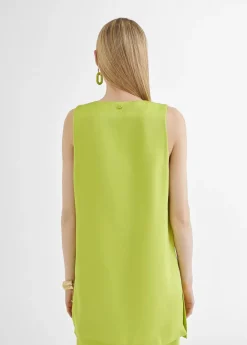 Outlet Top largo con aberturas Camisetas Y Tops|Camisas Y Blusas