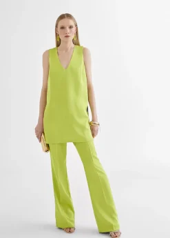 Outlet Top largo con aberturas Camisetas Y Tops|Camisas Y Blusas