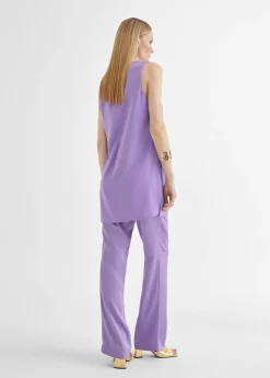 Best Top largo con aberturas Camisetas Y Tops|Camisas Y Blusas